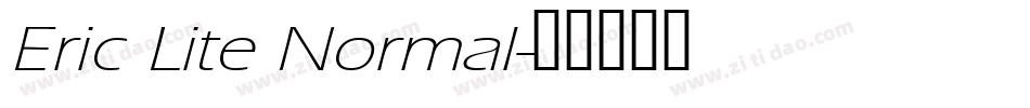 Eric Lite Normal字体转换